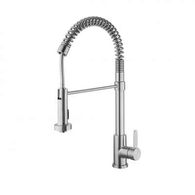 YINGAO flexible spring spray stainless steel pull out kitchen upc sink faucet