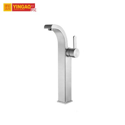 Stainless Steel Brass Brushed Single Handle Bathroom Faucet