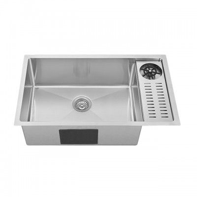 Stainless steel sink handmade kitchen sink with glass washer