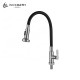 Stainless steel flexible spout faucet kitchen cold tap with 2 function spray head