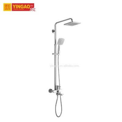 upc stainless steel rainfall bathroom Wall Mounted Bathroom Shower Faucet