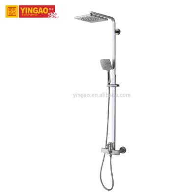 Wall Mounted Bathroom Rainfall Surface Mounted Shower Faucet