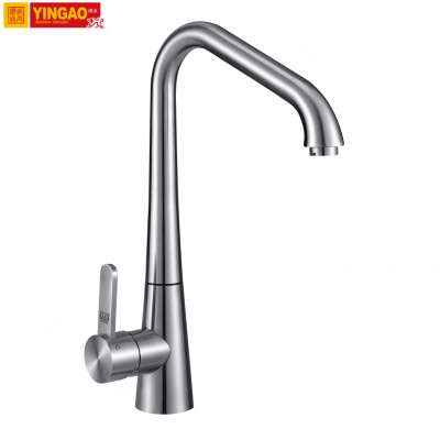 Kitchen Single Handle Water mixer taps chrome brass pull out UPC cold water faucet